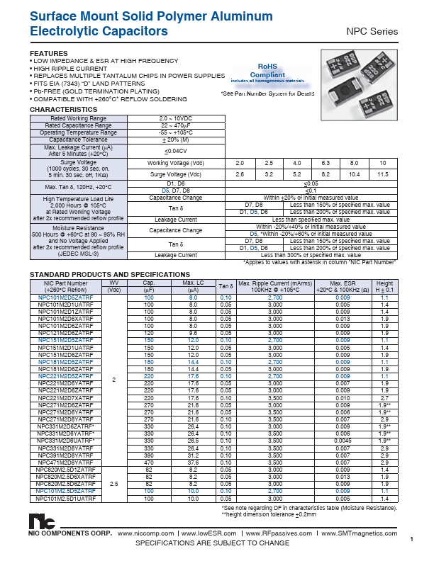 NPC820M6.3D6XATRF