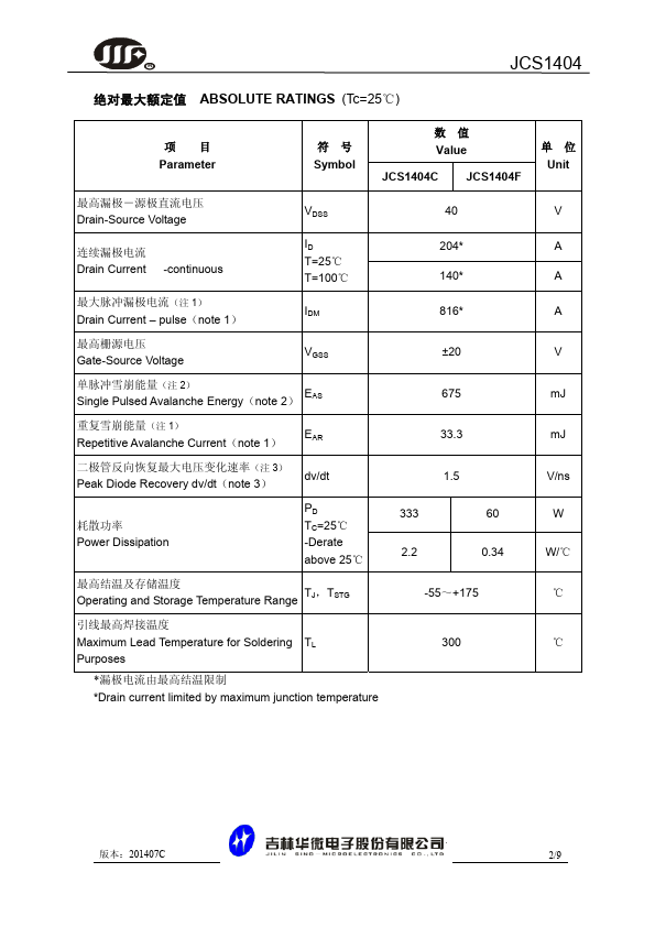 JCS1404F