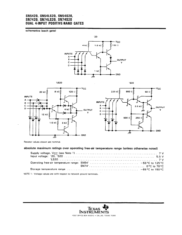 SN74S20