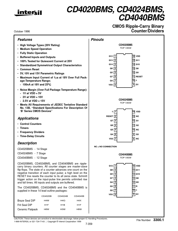 CD4020BMS