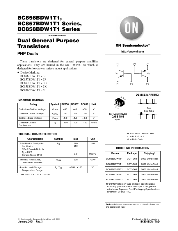 BC857BDW1T1