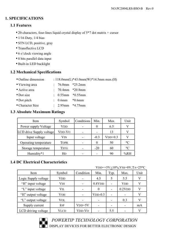 PC2004LRS-BSO-B