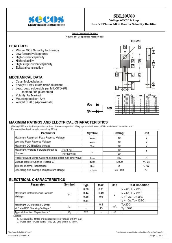 SBL20U60