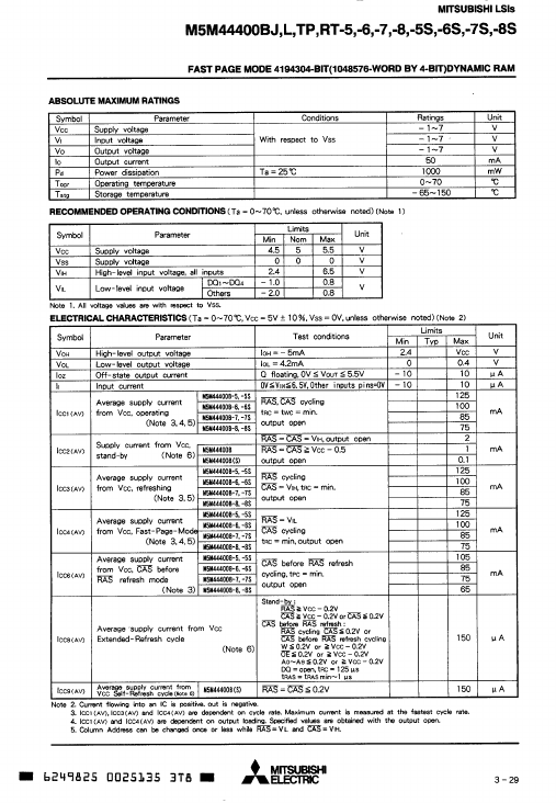 M5M44400BTP-5