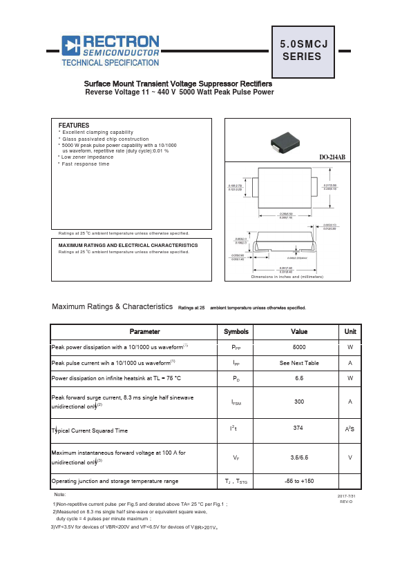 5.0SMCJ160CA