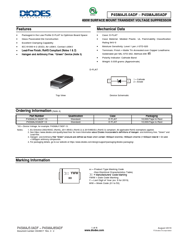 P4SMAJ9.0ADF