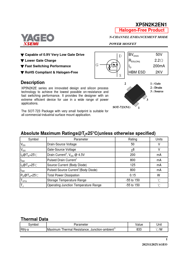 XP5N2K2EN1 Datasheet Preview
