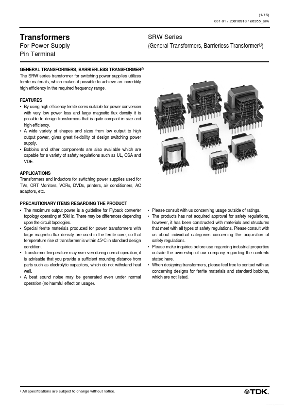 SRW2929ED Datasheet Preview