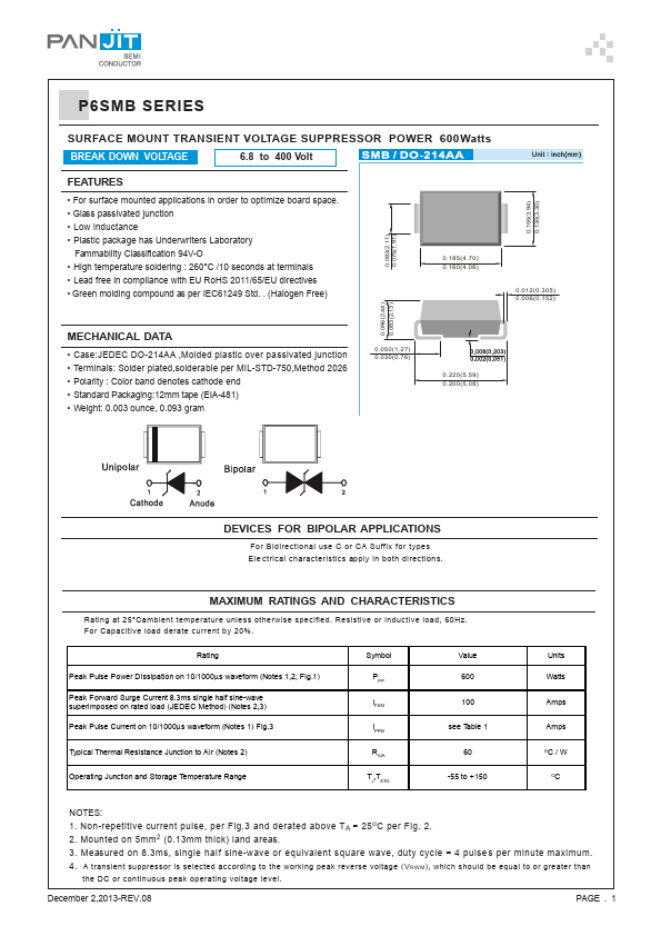 P6SMB24CA