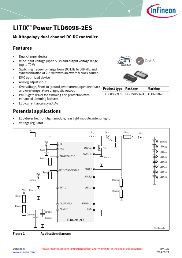 TLD6098-2ES Datasheet Preview
