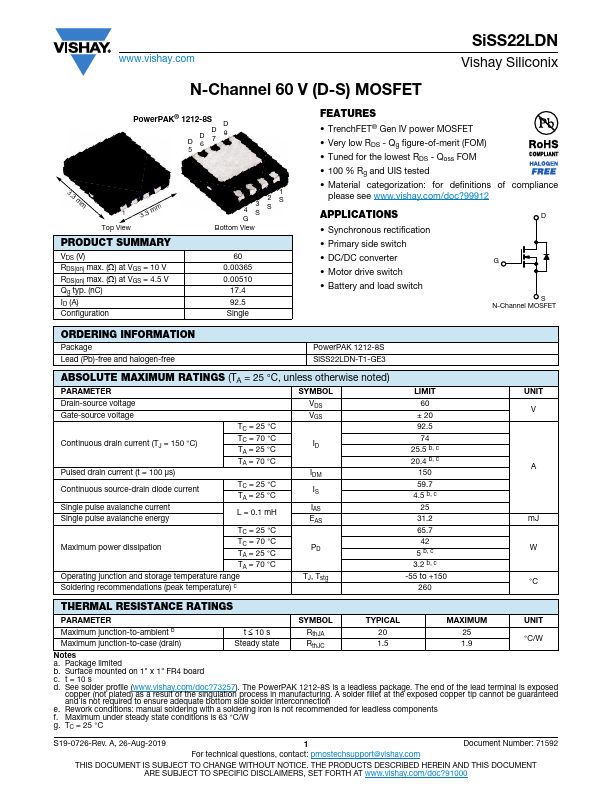 SiSS22LDN Datasheet Preview