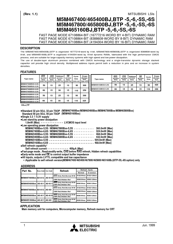 M5M467800BTP-6S