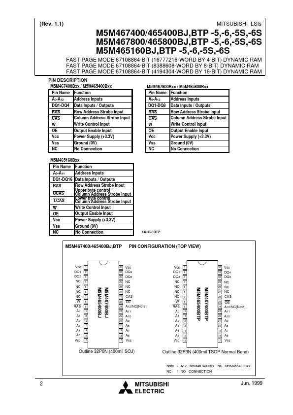 M5M467800BTP-6S