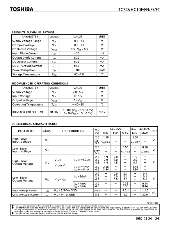 TC74VHC10FS