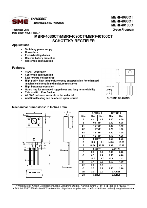 MBRF4090CT