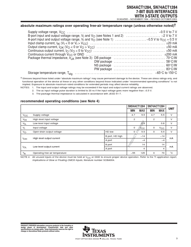 SN74ACT1284PW