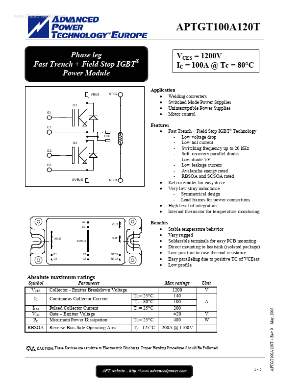 APTGT100A120T