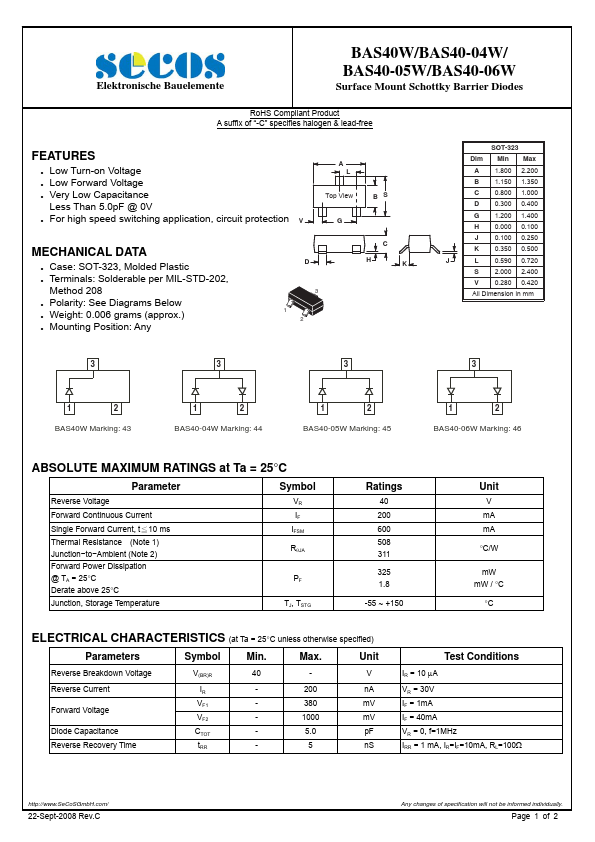 BAS40-05W