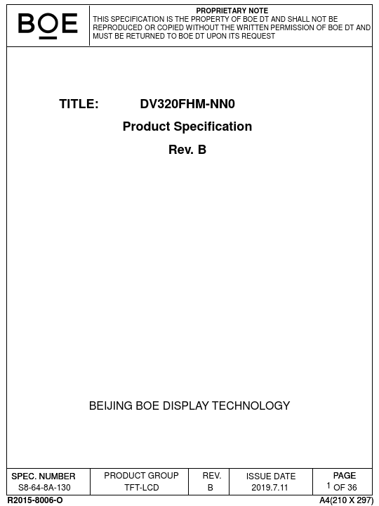DV320FHM-NN0 Datasheet Preview
