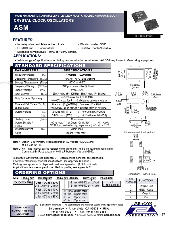 ASM-xx.xxxxMHZ-D