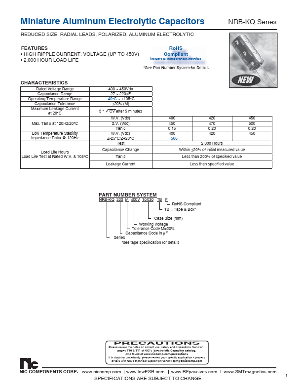 NRB-KQ390M450V10X40F