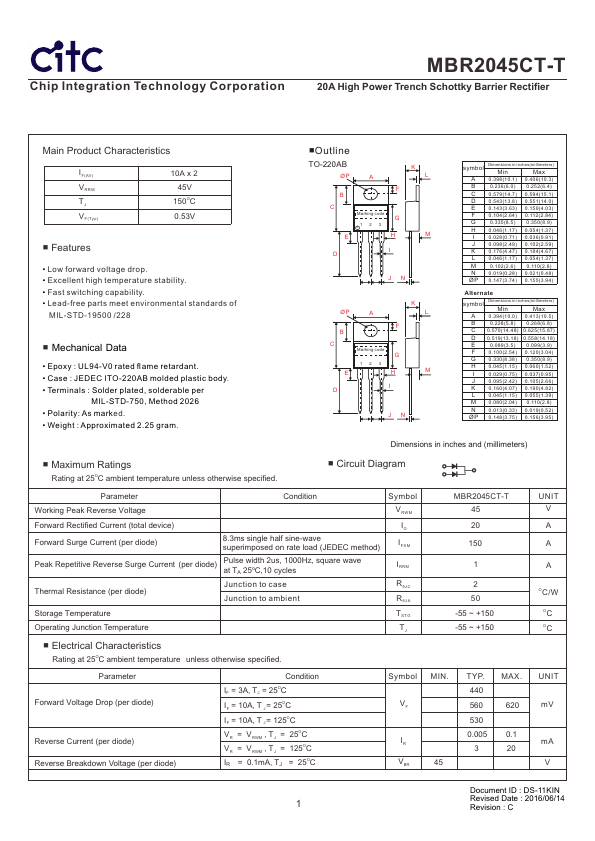 MBR2045CT-T