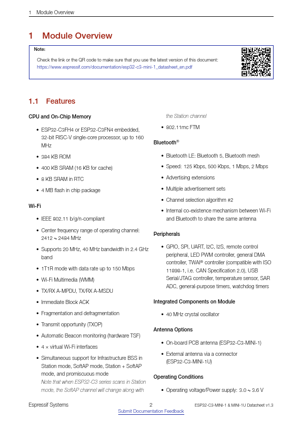 ESP32-C3-MINI-1U