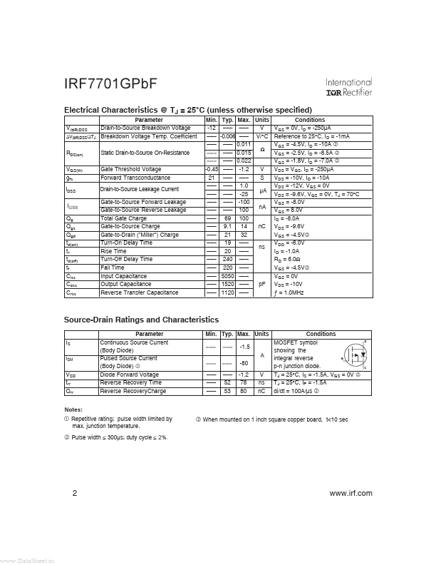 IRF7701GPBF