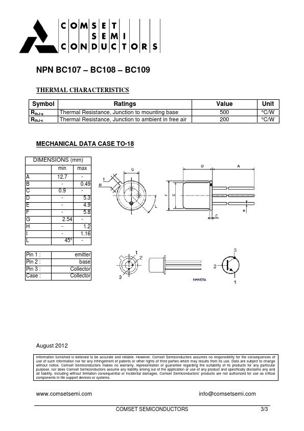 BC109A