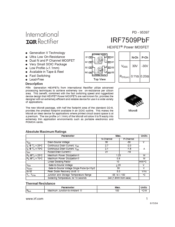 IRF7509PBF