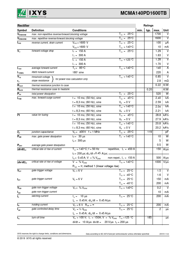 MCMA140PD1600TB