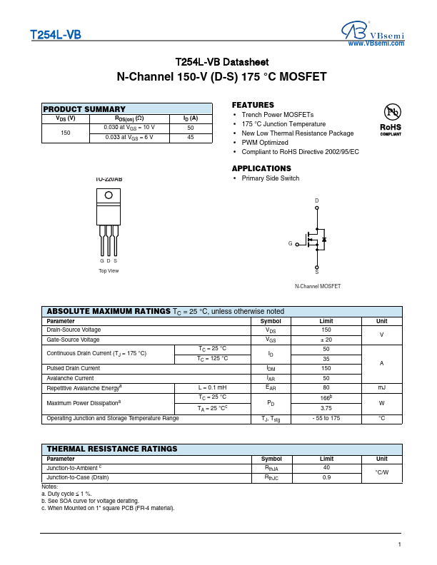 T254L Datasheet Preview