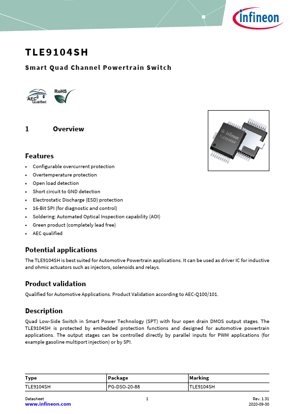 TLE9104SH Datasheet Preview