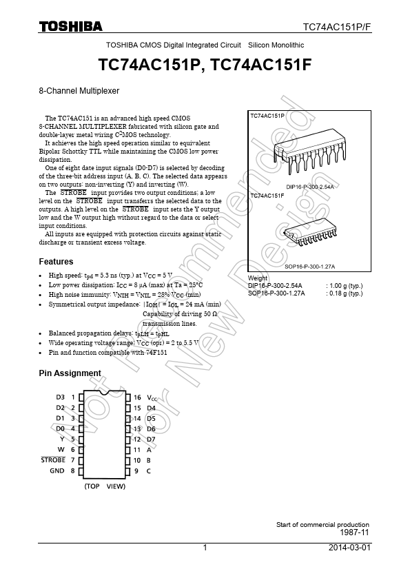 TC74AC151P