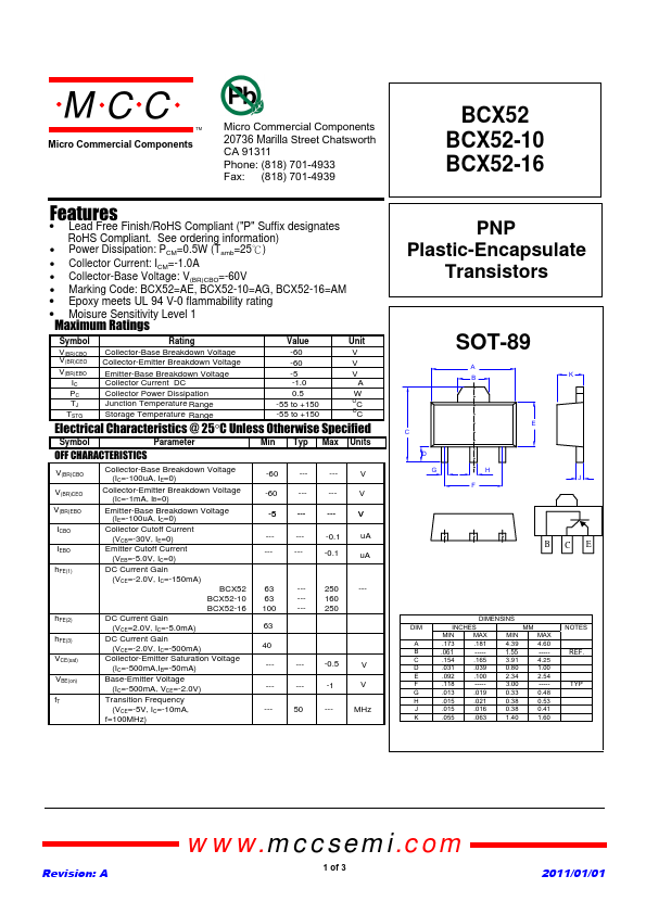 BCX52-16