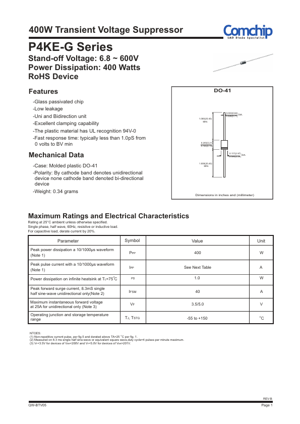 P4KE9.1CA-G