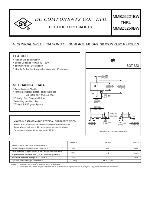 MMBZ5230BW