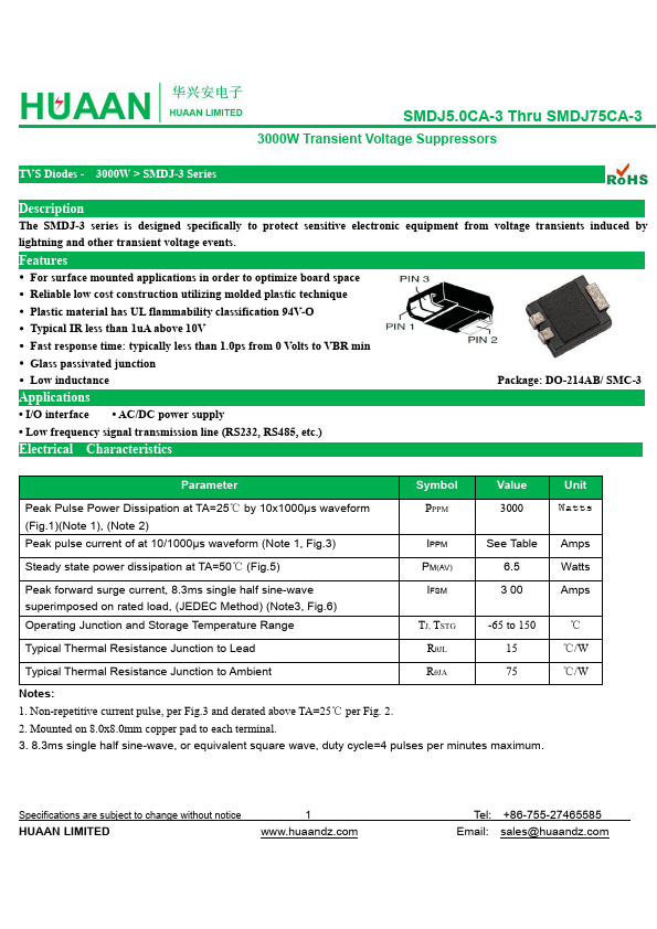 SMDJ8.0CA-3