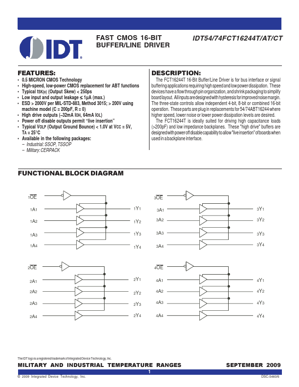 IDT54FCT16244CT