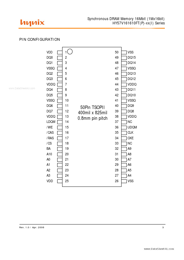 HY57V161610FTP-H