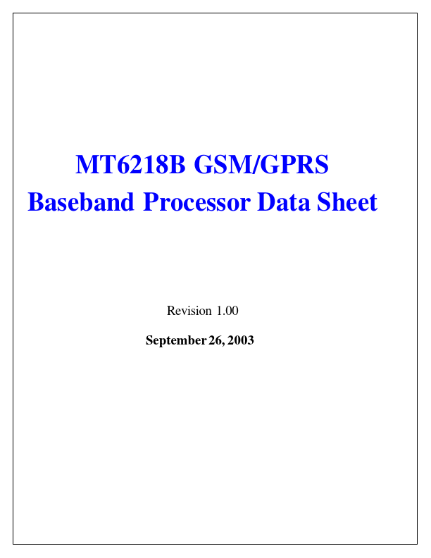 MT6218B