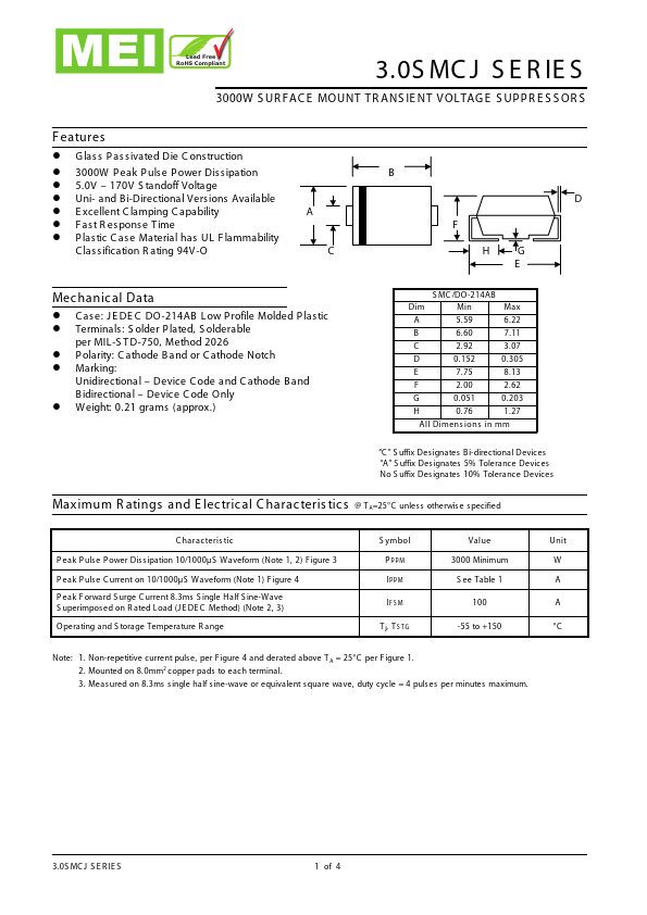 3.0SMCJ120CA