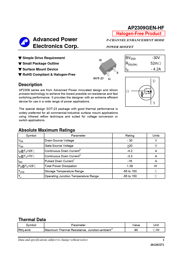 AP2309GEN-HF