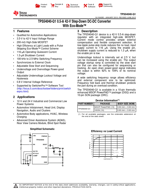 TPS54040-Q1