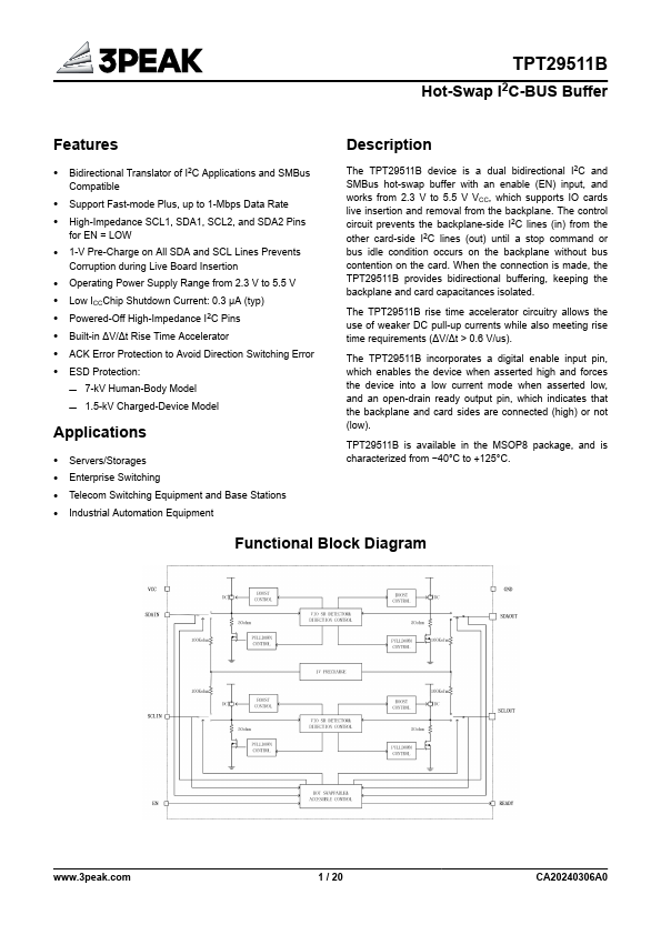 TPT29511B Datasheet Preview