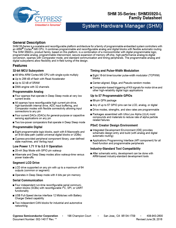 SHM35920-L Datasheet Preview