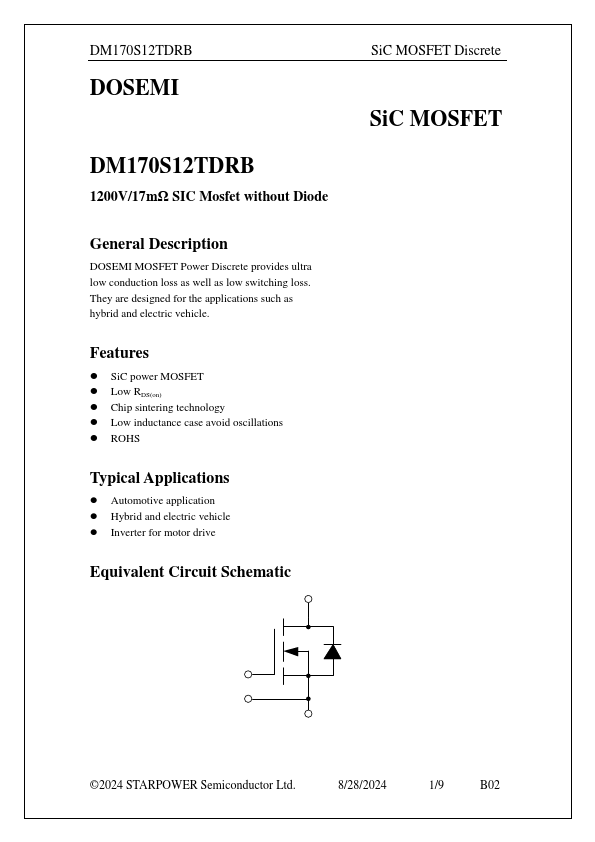 DM170S12TDRB Datasheet Preview