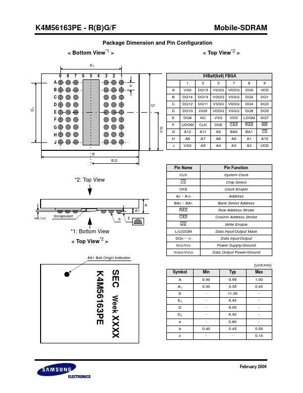 K4M56163PE-F1L