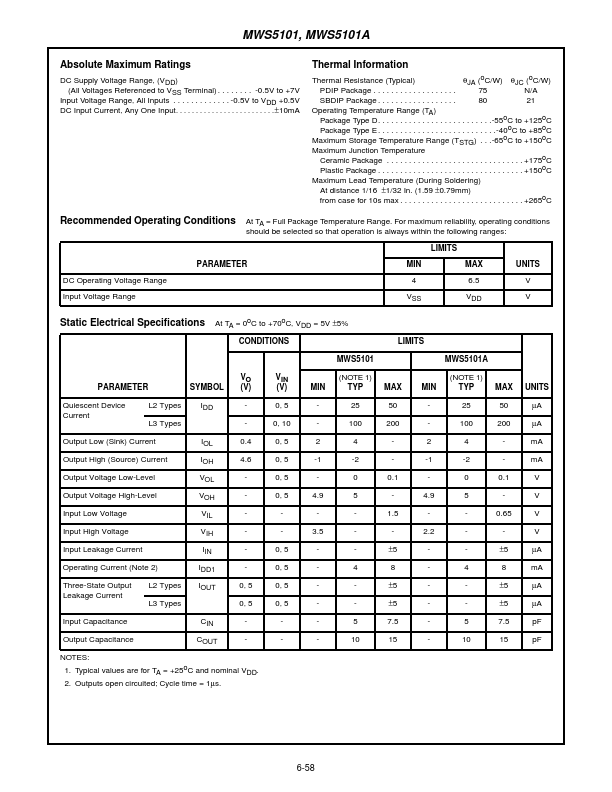 MWS5101