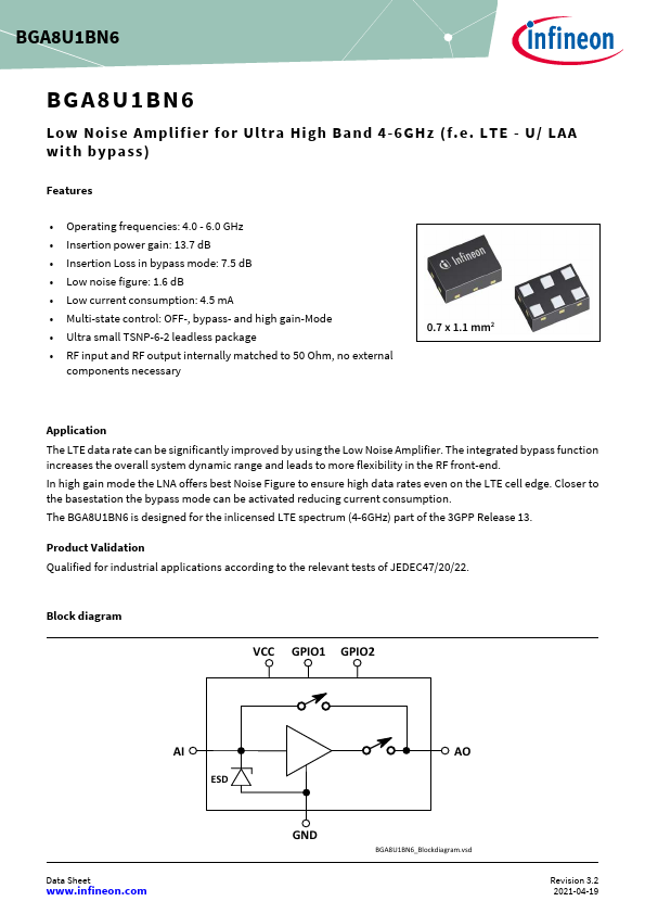 BGA8U1BN6 Datasheet Preview